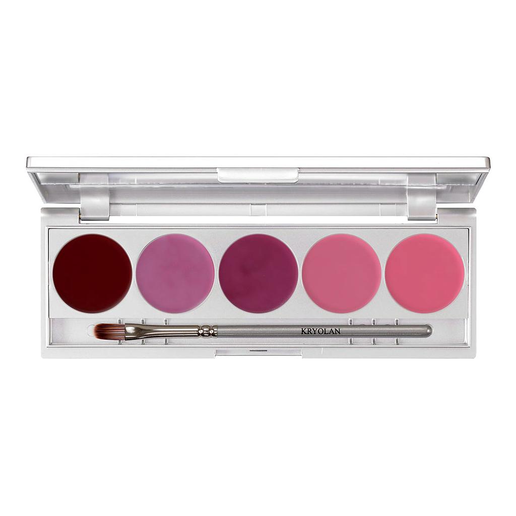 1215 Set de labiales de 5 colores