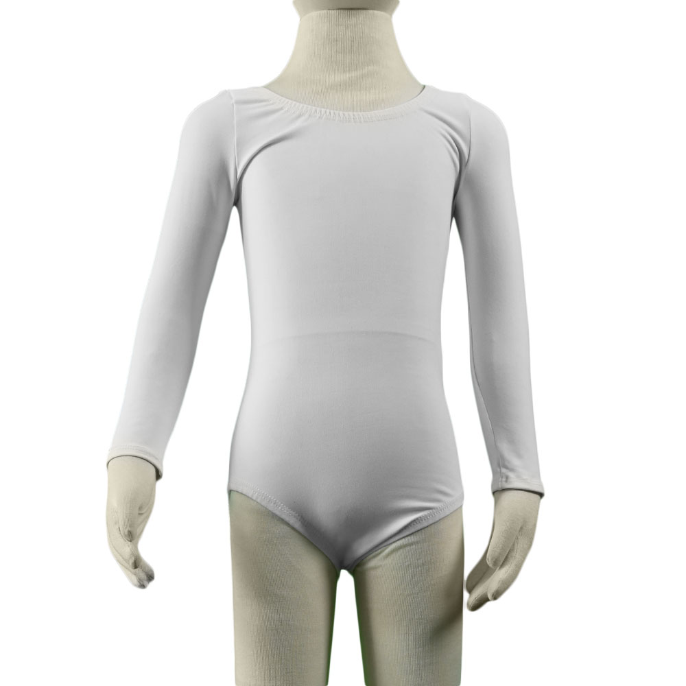 Leotardo para niña manga larga algodón