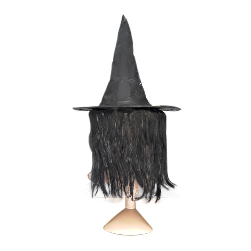 Gorro de bruja con cabello 1