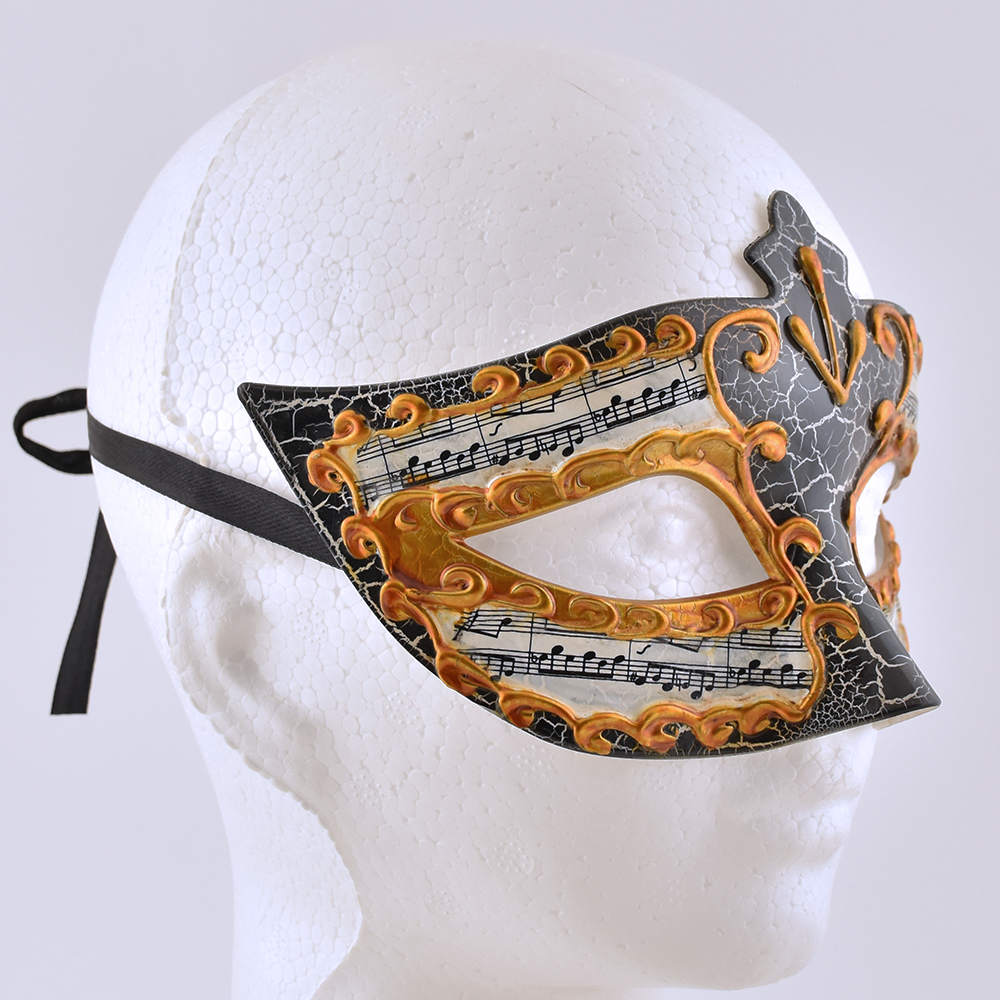 Antifaz Veneciano con Notas Musicales Mod. A003