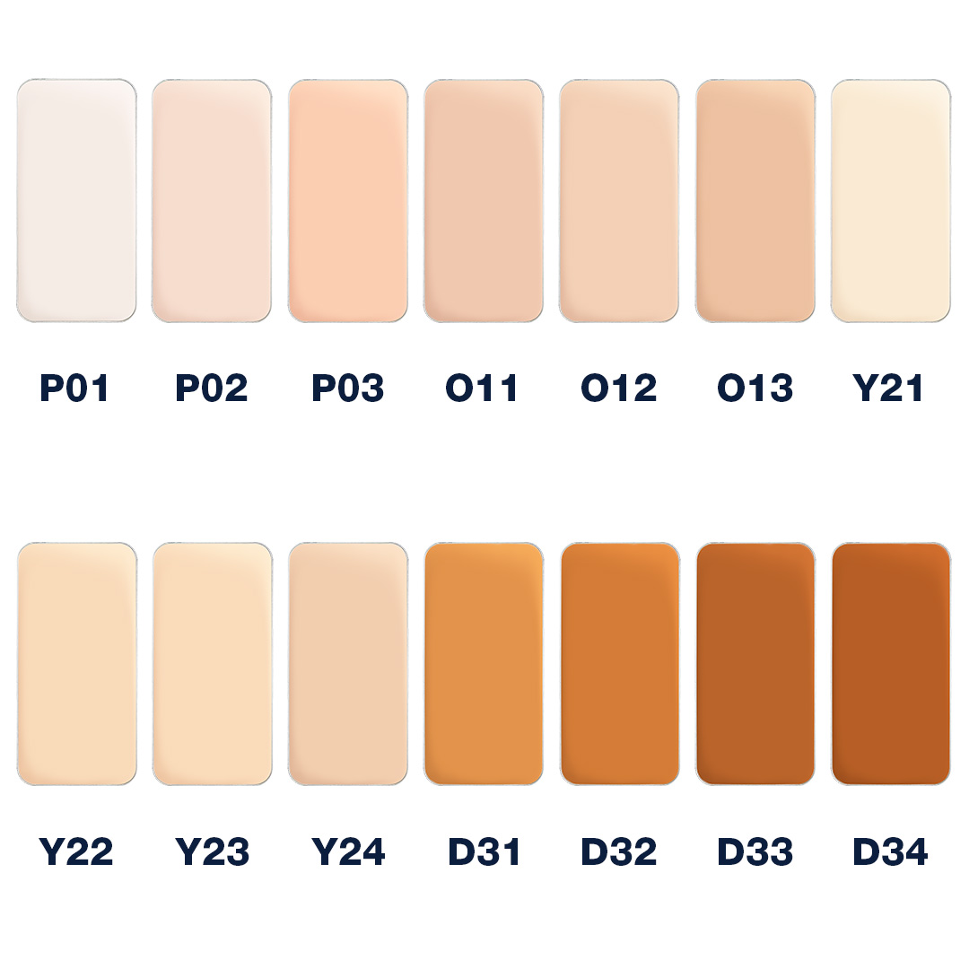 11008 Paleta Digital Complexion Cream Foundation 14 colores