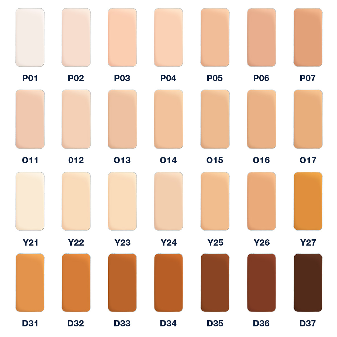 11009 Paleta Digital Complexion Cream Foundation 28 colores