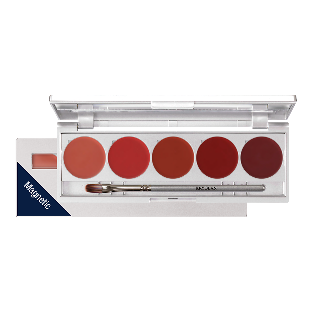 1215 Set de labiales de 5 colores (estuche magnético)