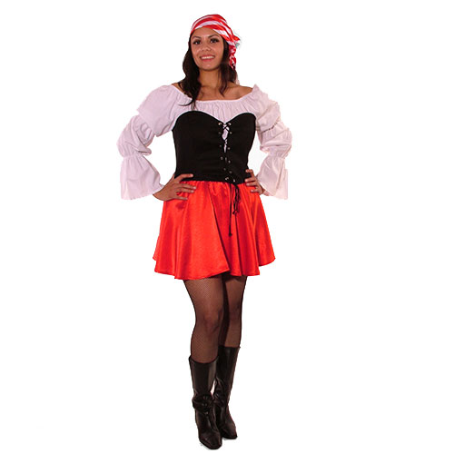 Pirata mujer con minifalda