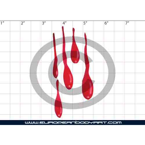 Esténcil Dripping Blood #1