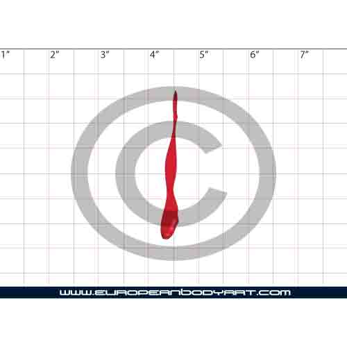 Esténcil Dripping Blood #2