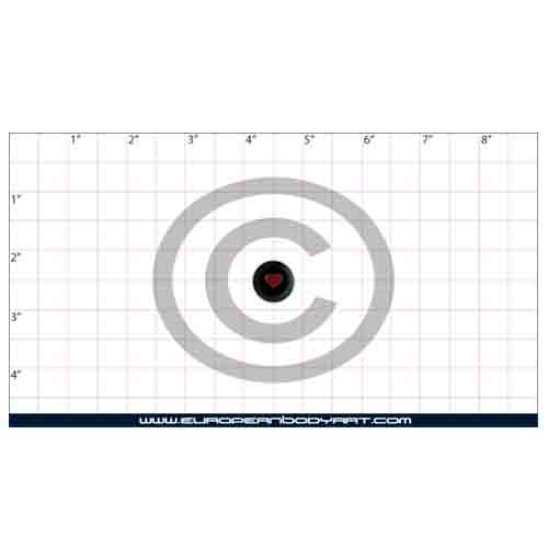 Esténcil Heart Button