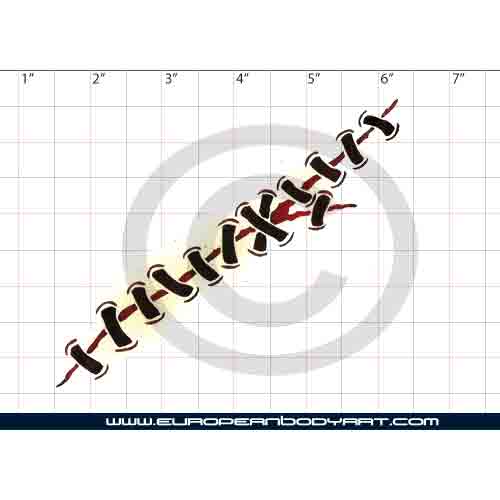 Esténcil Large Stitches #3