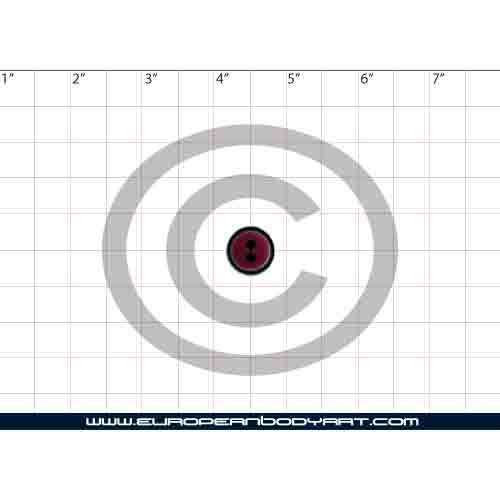 Esténcil Small Double Hole Button