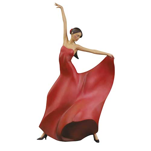 Figura de resina flamenco flame