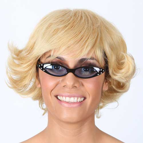 Lentes de gato 60´s con glitter