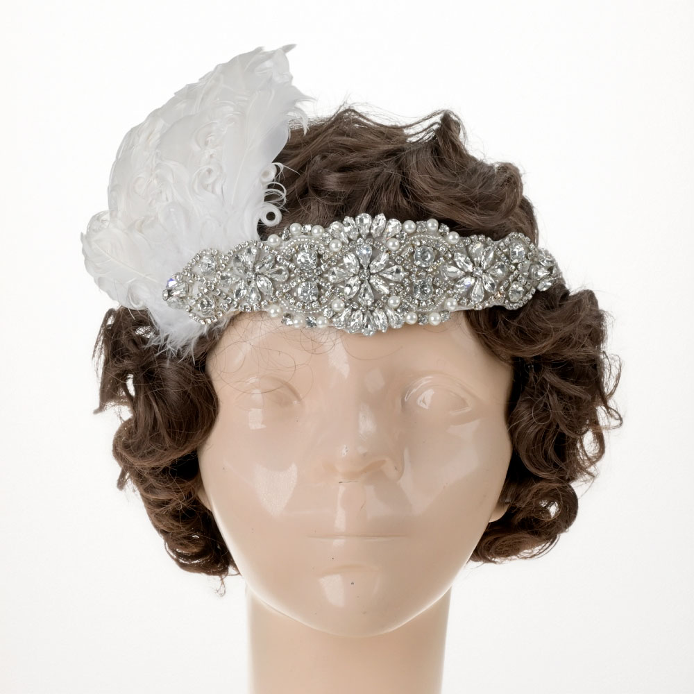 Tocado 20’s con Concha y Pedrería