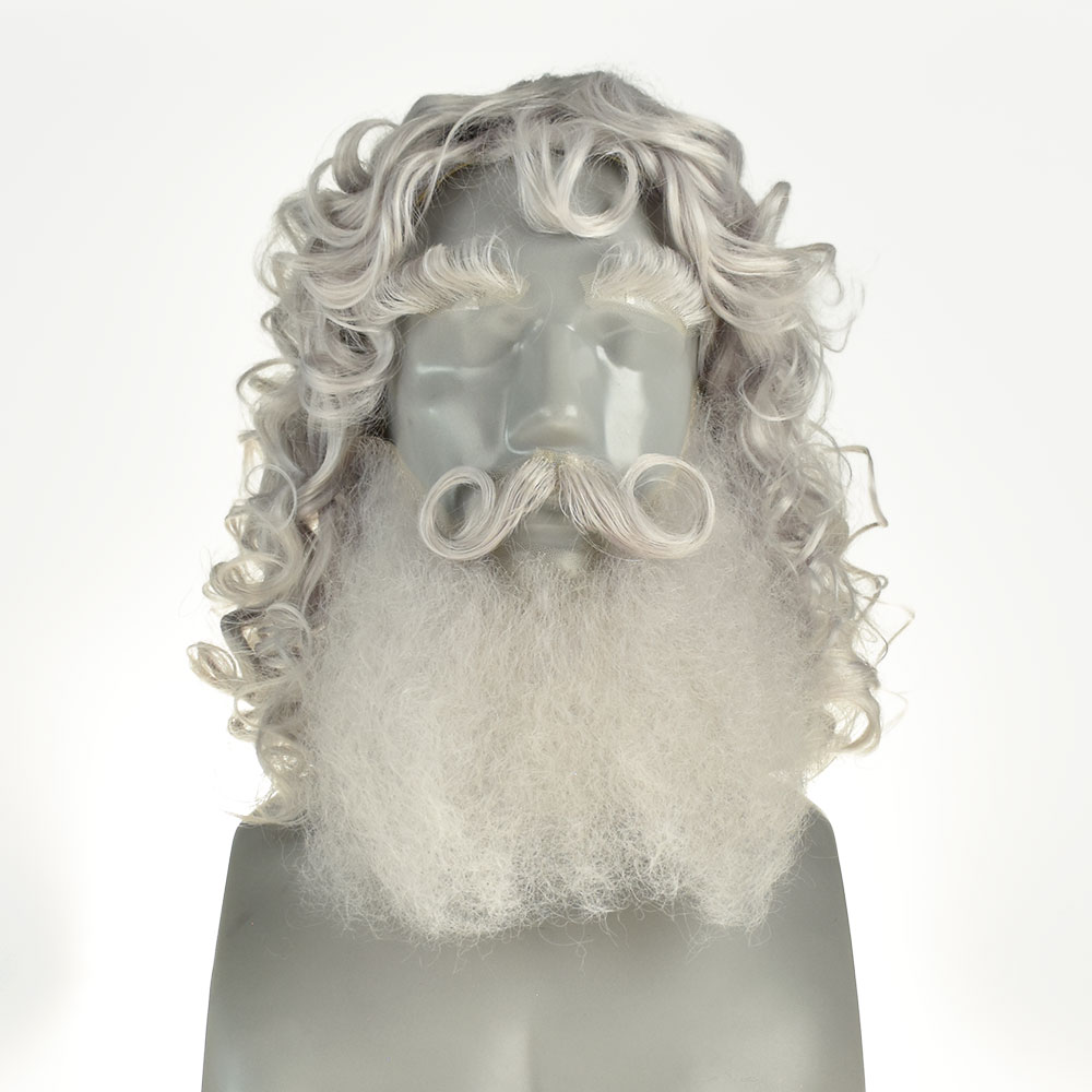Peluca, barba, bigote y cejas de Santa Claus