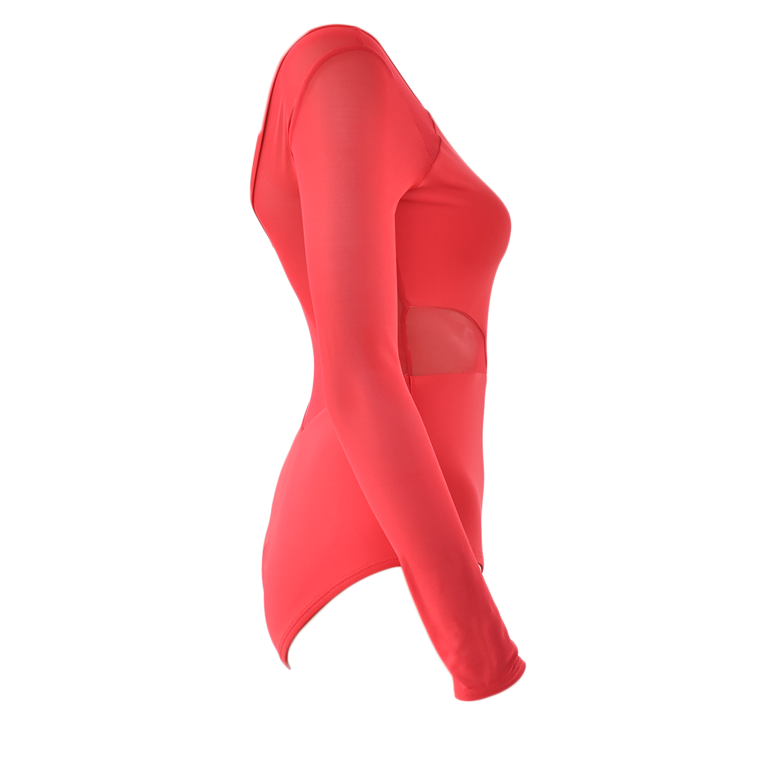 Leotardo Mod. 533 mangas de mesh