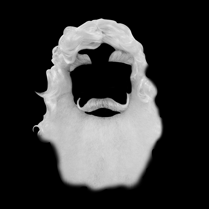 Peluca, barba, bigote y cejas de Santa Claus