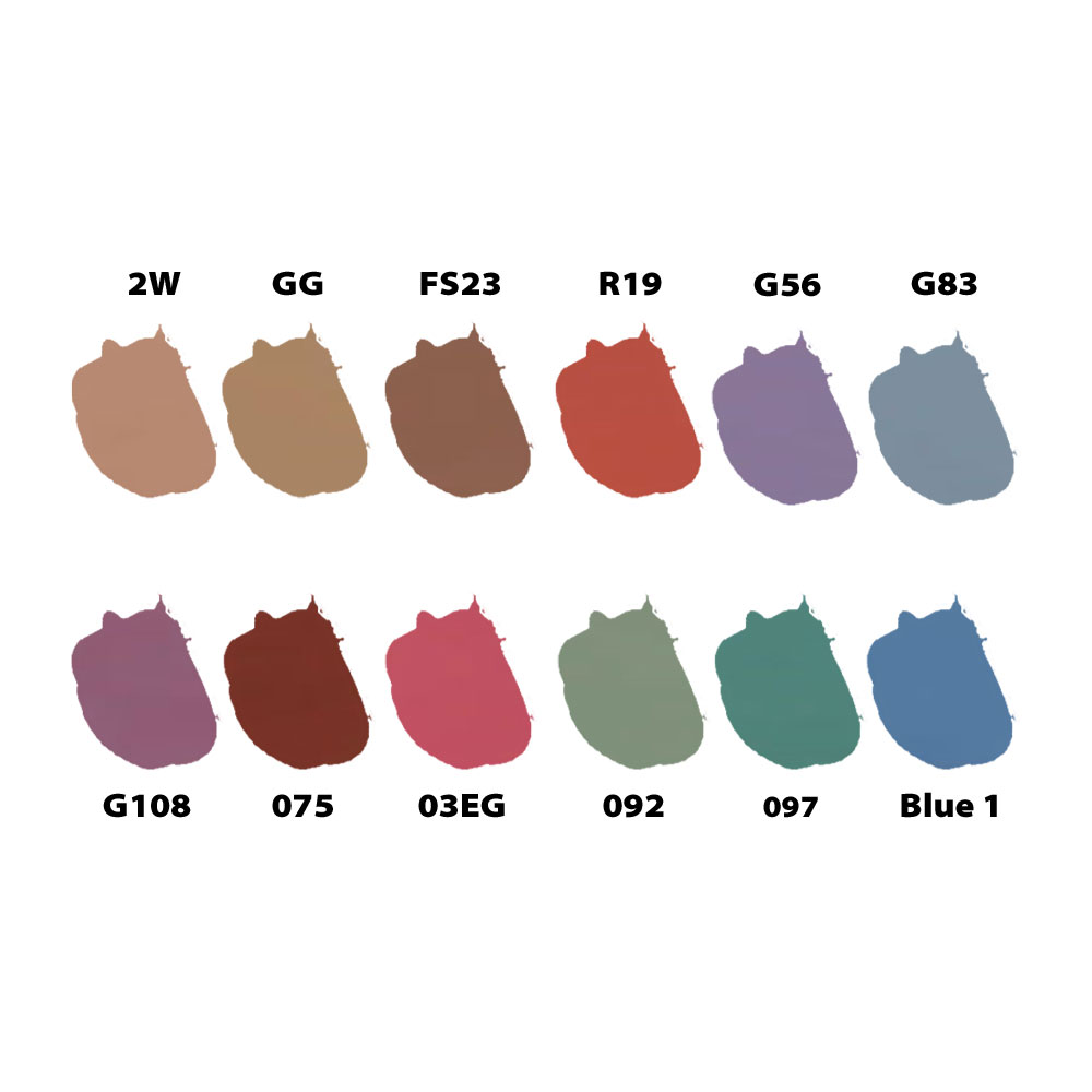 1104 Aquacolor paleta 12 colores