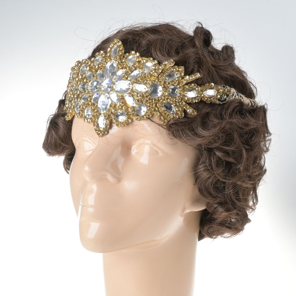 Tocado 20's con pedrería Mod. WBB02