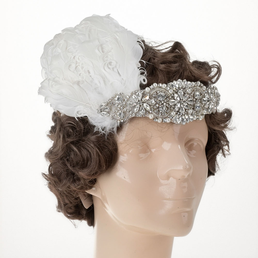 Tocado 20’s con Concha y Pedrería