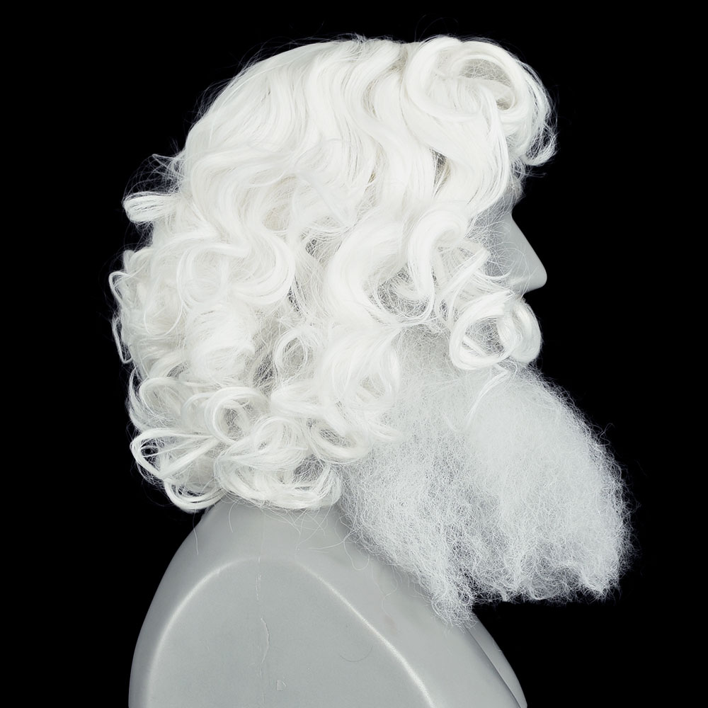 Peluca, barba, bigote y cejas de Santa Claus